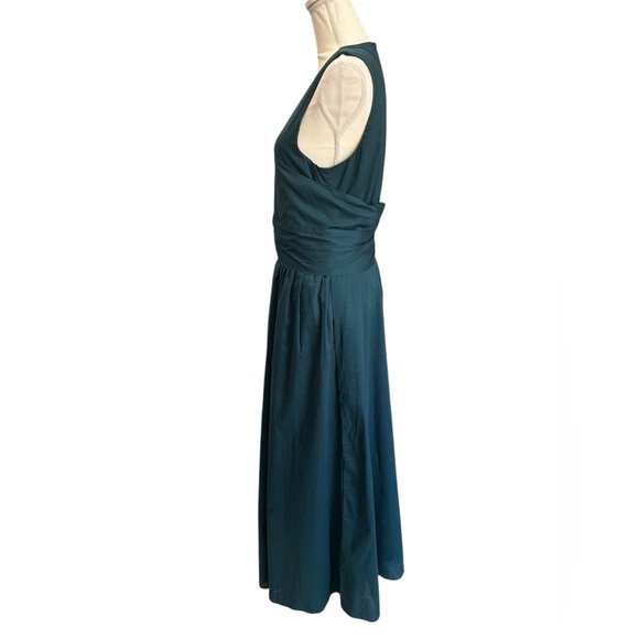 NWT Banana Republic SL Voile Wrap Maxi Dress Deep Sea Teal Size 16 - Picture 8 of 14